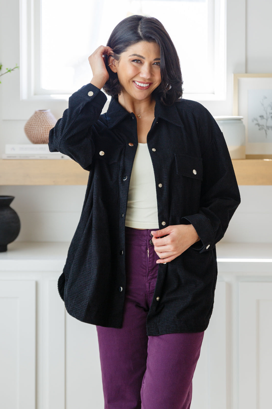 Come Rain or Shine Button Down Top - SwagglyLife Home & Fashion